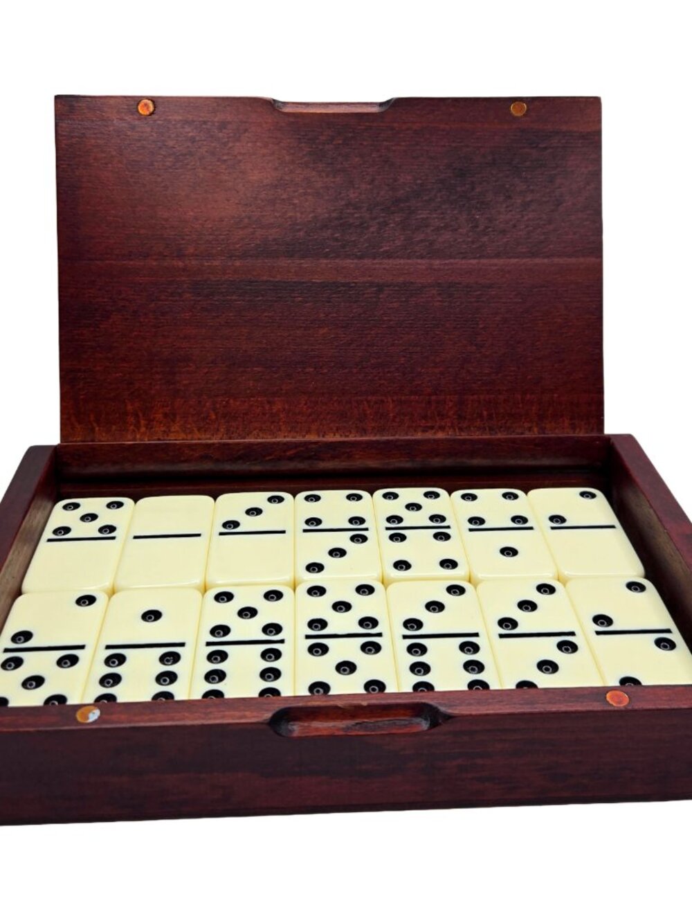 28 Tiles Double 6 Dominoes Pips/Dots Game Set Jumbo Tournament Size Domin YMI